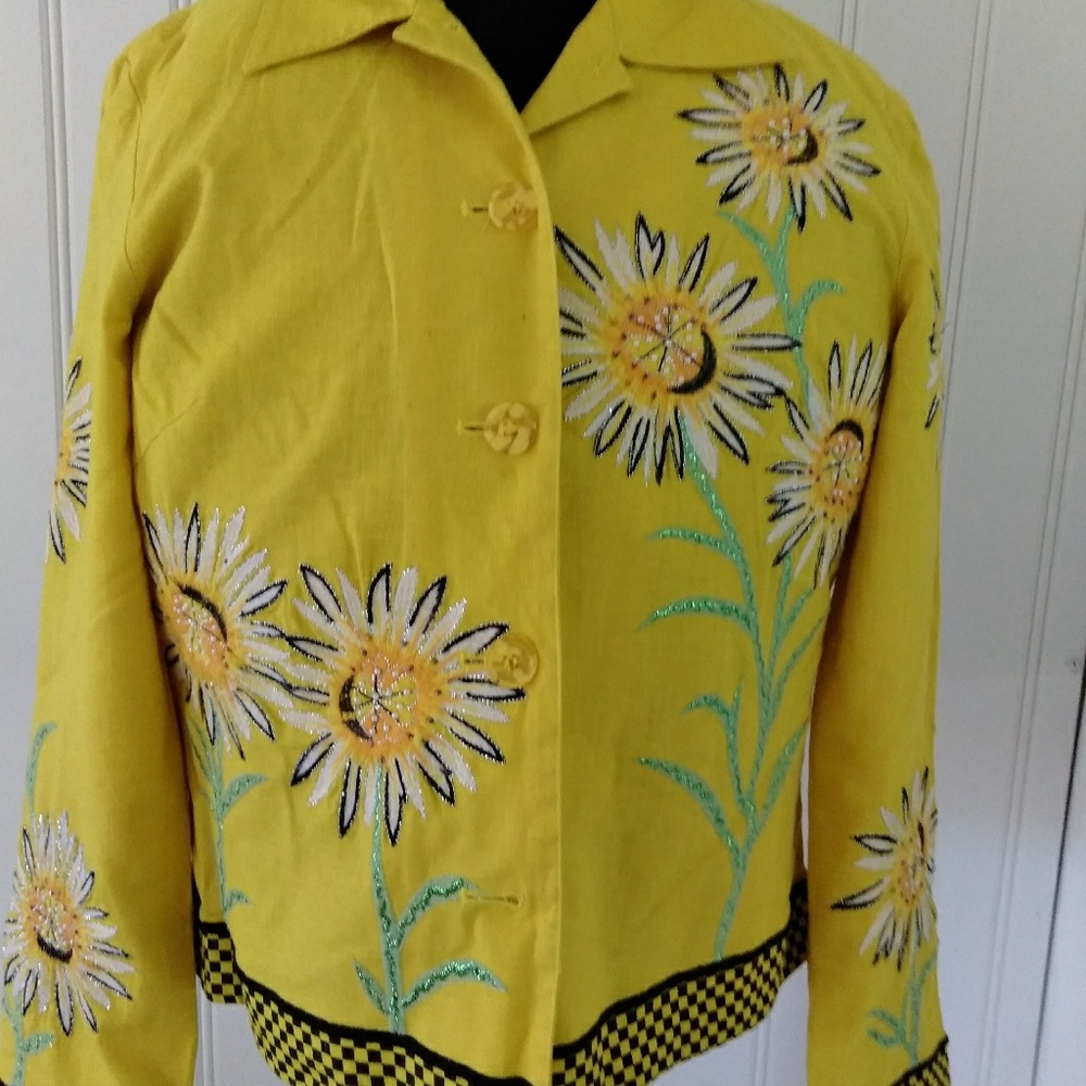 Nouveaux cotton linen jacket.